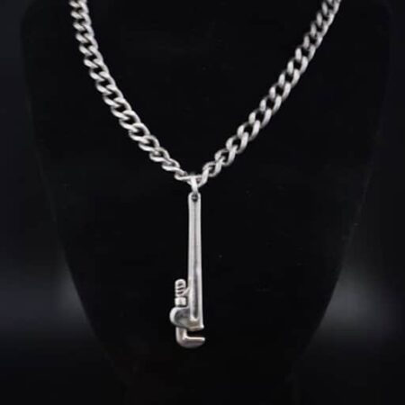 2” .999 silver pipe wrench pendant only